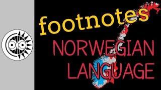 Footnotes to 'Introduction to Norwegian'