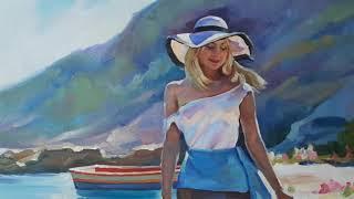 "Sunny day on the beach". Artist Yarovaya Ksenia