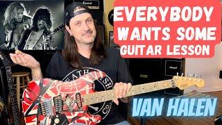 How To Play Everybody Wants Some By Van Halen - Including Guitar Solo - Van Halen Guitar Lesson