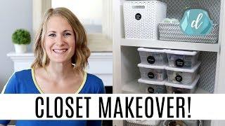 SIMPLIFIED ORGANIZATION!  Linen & Medicine Closet Makeover (Dollar Tree, Walmart, Target)