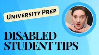 Tips for Disabled Students: Preparing for University Life