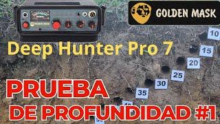 Golden Mask Deep Hunter Pro 7. Detector para Caletas, Guacas. Prueba de profundidad #1 Depth Test