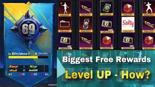 How To Increase Collection Level  All Free Rewards in PUBGM & BGMI 3.2 Update