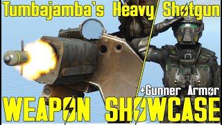 Fallout 4: Tumbajamba's Heavy Shotgun and Gunner Armor - Weapon Mod Showcase