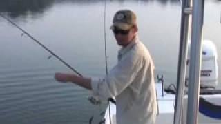 Brad Cotter fishing on "Outdoors with Joey Mines"