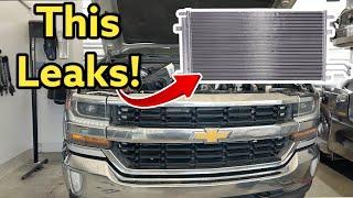 2014-2018 Chevy Silverado A/C Condenser Replacement - Sierra Tahoe Yukon Suburban Escalade A/C Fix!