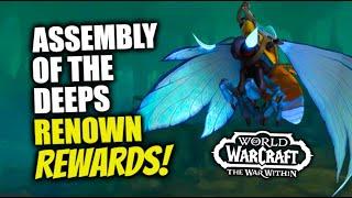 All Amazing Renown Rewards From The Assembly of the Deeps! WoW The War Within | TWW 11.0