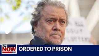 Bannon ordered to prison next month | LiveNOW from FOX