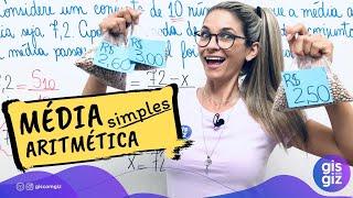 MÉDIA ARITMÉTICA SIMPLES | MEDIANA E MODA |  \Prof. Gis/