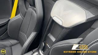 Extreme Online Store | Corvette C8 Console Waterfall & Speaker Cover Installation @FrontSeatDriver