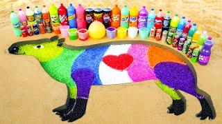 How to make Rainbow Capybara Mouse with Orbeez Colorful, Pepsi, Coca Cola, Fanta, 7up vs Mentos