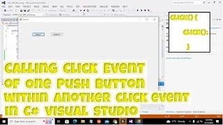 How to call a click function of one push button from another push button click function in c#