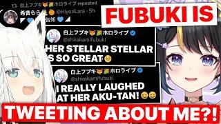 Fubuki Live Tweets Indie Vtuber, Who Cries Tears Of Joy (Hiyori Lara & Fubuki / Hololive) [Eng Subs]