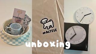 Unboxing 같이 언박싱 해요. 크로우캐년. 제니아테일러. 집들이선물추천. 무인양품 재구매템. 브라운시계. 봄날엔약과