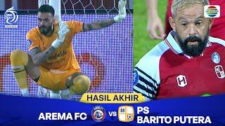 Hasil Akhir Pertandingan - Arema FC vs PS. Barito Putera | BRI Liga 1 2024/25
