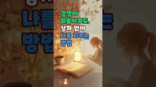 "감정이 올라올때, 상처 없이 나를 지키는 방법" 마음루틴 Day-37 #감정관찰 #감정알아차림, #마음거리두기, #감정조절, #마음훈련, #마음챙김, #자기돌봄,#감정의지혜
