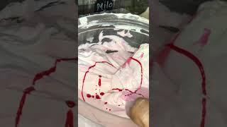 Let’s make pink Butter cream️￼