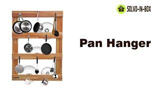 Heavy Duty  Pans and Pots Organizer| Panhanger | Solvd-In-box