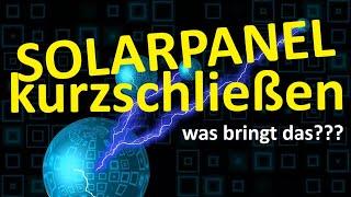 Schneeschmelzen mit Kurzschluss der Solarpanels funktioniert das? #Solaranlage #utuberlars #Test