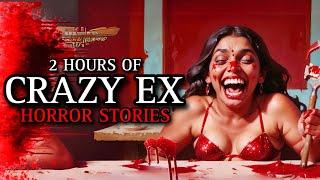 20 TRUE Disturbing Crazy Ex Horror Stories MEGA COLLECTION 4 | (#scarystories) Ambient Fireplace