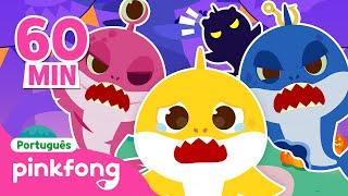 NOVOS ⭐️ É HALLOWEEN ⭐️ |  Infantil | + Completo | Pinkfong, Bebê Tubarão! Canções para Crianças