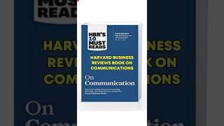 Why you must read Harvard Business Reviews’s book on communications. #shorts