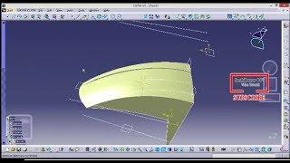 Catia Surface Tutorial - Modelling of Bike mudguard