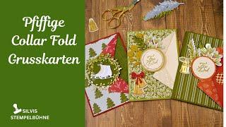 Besondere Kartentechnik /Collar Fold Card / Exklusiv Online / Golden Greenery /Stampin' Up!