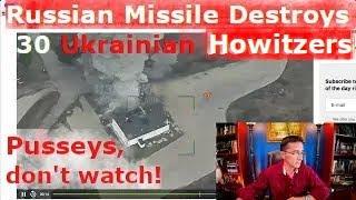 Video-Russian missile destroys 30 Ukrainian Howitzers in one accurate strike in Sumy Oblast.