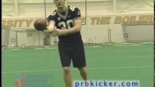 Punting the football with Travis Dorsch Ray Guy Award winning punter