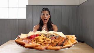 "HUNDREDS HAVE FAILED!" PUMPHOUSE CAFE'S MASSIVE FULL ENGLISH FRY UP CHALLENGE | @LeahShutkever