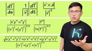 Formulas you need to know for computing the curvature!