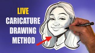 Live Caricature Drawing Method