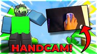 I turned on HANDCAM in ROBLOX BEDWARS...