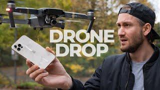 300 FEET DROP TEST - iPhone 12 Pro vs Drone | VERSUS