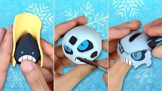Pokémon Clay Art: Snorunt line!! Snorunt, Glalie, Mega Glalie Ice-type Pokémon!