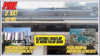 Pire, Satılık daire 35 m2, elektrikli cihazlar ve mobilyalar dahil,  üniversitesi'nden 30m uzaklıkta