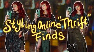 ‍️ STYLING My Recent ONLINE  "Thrift" Finds in Outfits #Whimsigoth #thrifthaul #poshmark