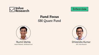 SBI Quant Fund NFO: Game-Changing Approach to Equity Investing? | Exclusive Interview