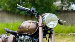 New Royal Enfield classic 350 Modifications | Into Vintage look | Bullet modified @BulletTower