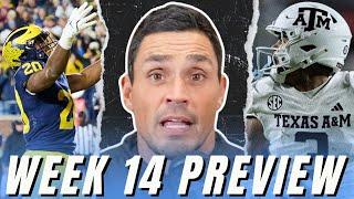 Texas-Texas A&M, Michigan-Ohio State, Georgia Tech-Georgia | CFB Week 14 PREVIEW