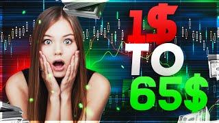 $1 to $65 | Best binary options strategy 2021