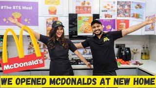 We opened a REAL McDonald's in our NEW HOME ! 