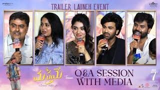 Manamey Movie Team Q&A Session With Media At Trailer Launch Event | YouWe Media