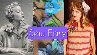 Make Do and Mend Felt Flowers from Original 1940s Designs