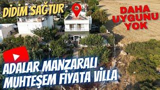 Bundan Uygunu Yok! Didim Sağtur da Plaja Yakın Deniz Manzaralı Müstakil Villa Turu / 26 Temmuz 2024