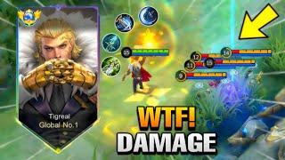 TIGREAL 100% CRITICAL DAMAGE️ || WTF TIGREAL DAMAGE  - MLBB