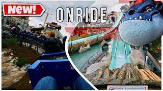 NEU 2024: Alpenexpress „ENZIAN“ und Tiroler Wildwasserbahn im Europa-Park |POV / ONRIDE 4K |