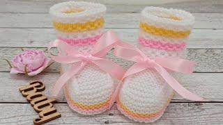 baby booties knitting