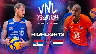  SRB vs.  NED - Highlights | Week 2 | Men's VNL 2024